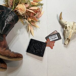 American Darling Black Embossed Wallet